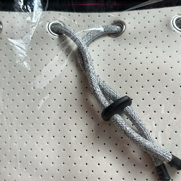 Drawstring Neoprene Bucket Bag with Small Pouch - Picture 9 of 11